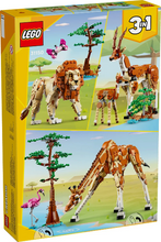 Load image into Gallery viewer, Lego® Creator Wild Safari Animals 3In1 Set 31150