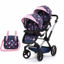 Load image into Gallery viewer, Bayer XEO Twin Dolls Pram/Buggy