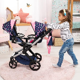 Load image into Gallery viewer, Bayer XEO Twin Dolls Pram/Buggy