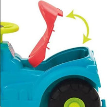 Load image into Gallery viewer, Ecoffier Pedal Tractor With Trailer and Lawnmower Blue