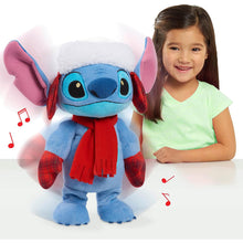 Load image into Gallery viewer, Disney Stitch Holiday Dancing Feature Plush