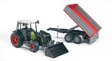 Load image into Gallery viewer, Bruder 02112 Claas Nectis 267F Tractor With Loader And Tipping Trailer