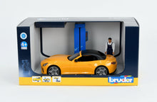 Load image into Gallery viewer, Bruder 62112 Car Service Centre with Roadster – 1:16 Scale Playset | Mechanic, Lift & Tools