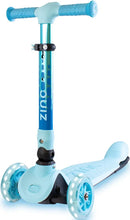 Load image into Gallery viewer, ZINC Three Wheeled Folding T-Motion Scooter SHINE Blue