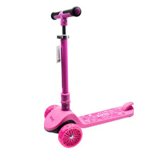 Load image into Gallery viewer, ZINC Three Wheeled Folding T-Motion Scooter SHINE Pink