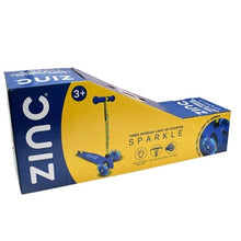 Load image into Gallery viewer, ZINC Three Wheeled Light Up Scooter SPARKLE Blue/Pink