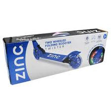 Load image into Gallery viewer, ZINC Two Wheeled Light Up Folding Scooter TWISTER