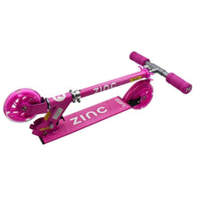 Load image into Gallery viewer, ZINC Two Wheeled Light Up Folding Scooter TWISTER