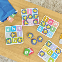 Load image into Gallery viewer, Alphabet Bingo Double Sided Bingo Letter Game