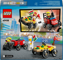 Load image into Gallery viewer, Lego City 60458 Pizza Vs Fire Truck Race Car