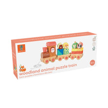 Load image into Gallery viewer, Woodland Animal Puzzle Train