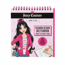 Load image into Gallery viewer, Make it Real Fashion Design Sketchbook Juicy Couture