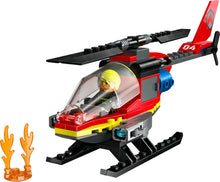 Load image into Gallery viewer, Lego City 60411 Fire Rescue Helicopter