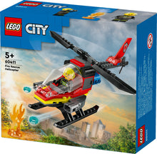 Load image into Gallery viewer, Lego City 60411 Fire Rescue Helicopter