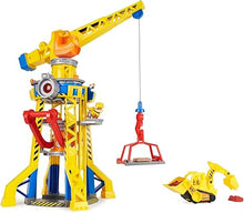 Load image into Gallery viewer, Paw Patrol Rubble & Crew Bark Yard Crane Tower Set