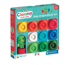 Load image into Gallery viewer, Clementoni Baby Dragon Blocks Set