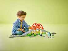 Load image into Gallery viewer, Lego Duplo 10426 Train Bridge and Tracks Expansion Set