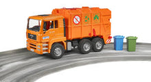 Load image into Gallery viewer, BRUDER 02760 MAN ORANGE REFUSE TRUCK