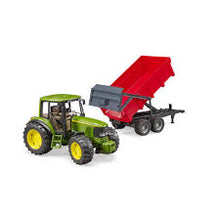 Load image into Gallery viewer, Bruder 02057 John Deere 6920 with Tipping Trailer