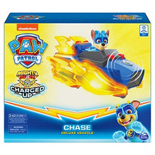 Load image into Gallery viewer, Paw Patrol Mighty Pups Charged Up Chase Deluxe Vehicle