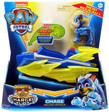 Load image into Gallery viewer, Paw Patrol Mighty Pups Charged Up Chase Deluxe Vehicle