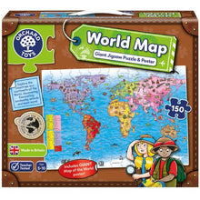 Load image into Gallery viewer, World Map 150 Piece Jigsaw Puzzle