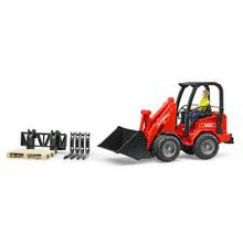 Load image into Gallery viewer, Bruder 02192 Shepherd Compact Loader with Bale Gripper and 1 Bale