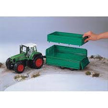 Load image into Gallery viewer, Bruder 02010 Twin Axel Tipping Trailer
