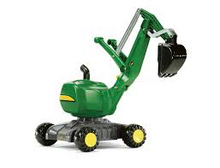 Load image into Gallery viewer, Rolly John Deere Excavator on Wheels