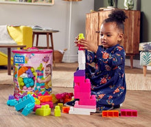 Load image into Gallery viewer, Mega Blocks First Builders Big Building Bag 80 Piece Pink