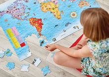 Load image into Gallery viewer, World Map 150 Piece Jigsaw Puzzle