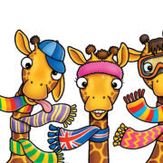 Load image into Gallery viewer, Giraffes in Scarves
