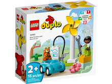 Load image into Gallery viewer, Lego Duplo Wind Turbine &amp; Electric Car
