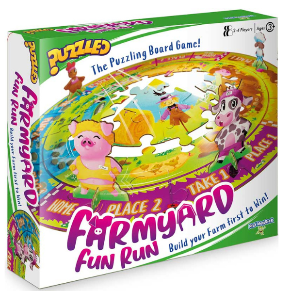 Puzzled Farmyard Fun Run Board Game