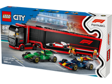Load image into Gallery viewer, LEGO City 60445 F1 Truck with Red Bull 20 &amp; Aston Martin 24 F1 Cars Set
