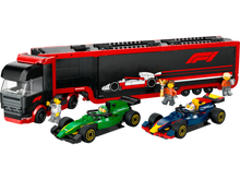 Load image into Gallery viewer, LEGO City 60445 F1 Truck with Red Bull 20 &amp; Aston Martin 24 F1 Cars Set
