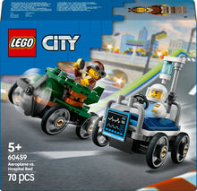 Load image into Gallery viewer, LEGO City 60459 Airplane vs. Hospital Bed Race Car
