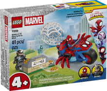 Load image into Gallery viewer, LEGO Marvel 11206 Spidey And His Amazing Friends: Spidey on his Motorcycle vs. Rhino Set
