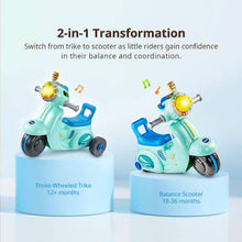 Load image into Gallery viewer, Vtech 2-in-1 Ride &amp; Balance Scooter Blue
