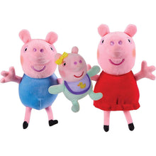 Load image into Gallery viewer, Peppa Pig Peppa George &amp; Evie 3 Pack Soft Toys
