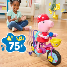 Load image into Gallery viewer, Peppa Pig Ready, Pedal, Go Peppa 8-Inch Peppa Pig Figure And Bicycle Playset

