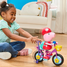 Load image into Gallery viewer, Peppa Pig Ready, Pedal, Go Peppa 8-Inch Peppa Pig Figure And Bicycle Playset
