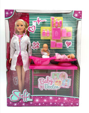 Load image into Gallery viewer, Steffi Love Baby Doctor Doll And Baby Playset
