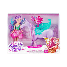 Load image into Gallery viewer, Sparkle Girlz Princess Doll &amp; Horse/Unicorn Playset
