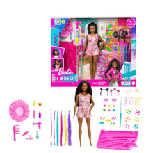 Load image into Gallery viewer, Barbie Life In The City - Braid, Style &amp; Care Playset
