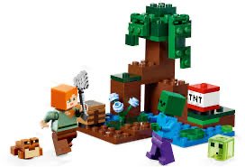 Lego Minecraft 21240 Swamp Adventure Set With Figures