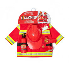 Load image into Gallery viewer, Melissa &amp; Doug Fire Chief Costume Set
