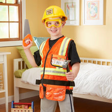 Load image into Gallery viewer, Melissa &amp; Doug Construction Worker Costume Set
