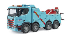 Load image into Gallery viewer, Bruder 03553 Scania Super 560R Recovery &amp; Towing Truck with Light &amp; Sound Module
