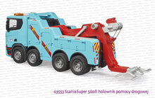 Load image into Gallery viewer, Bruder 03553 Scania Super 560R Recovery &amp; Towing Truck with Light &amp; Sound Module
